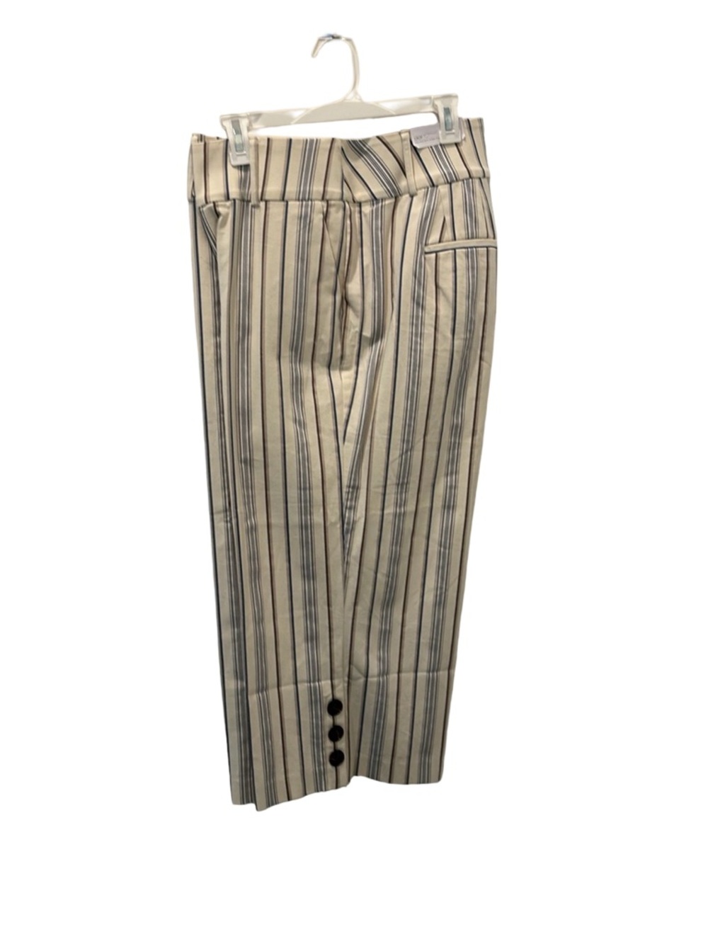 Lane Bryant Striped Wide Leg Crop Pants NWT Size 14